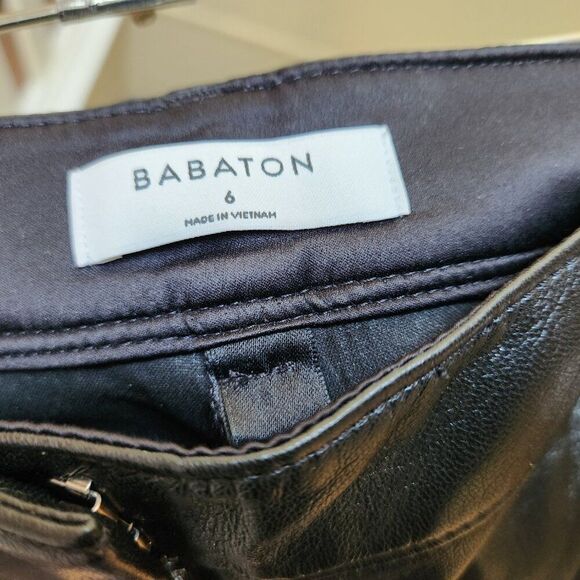 Aritzia Babaton black faux leather pants / 6 - Picture 7 of 7